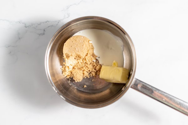 making coconut topping