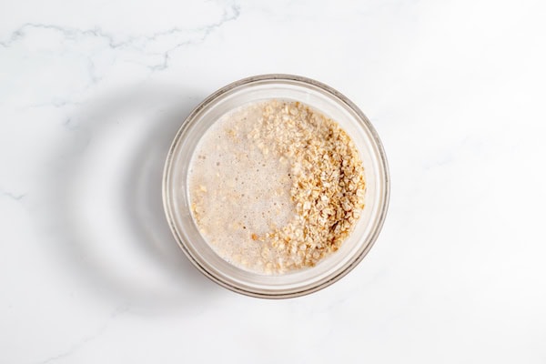 oatmeal soaking in a bowl