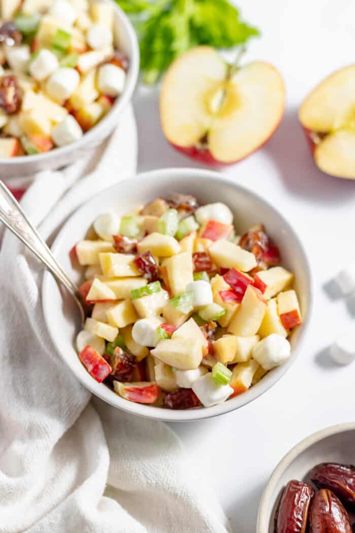 bowls of apple salad