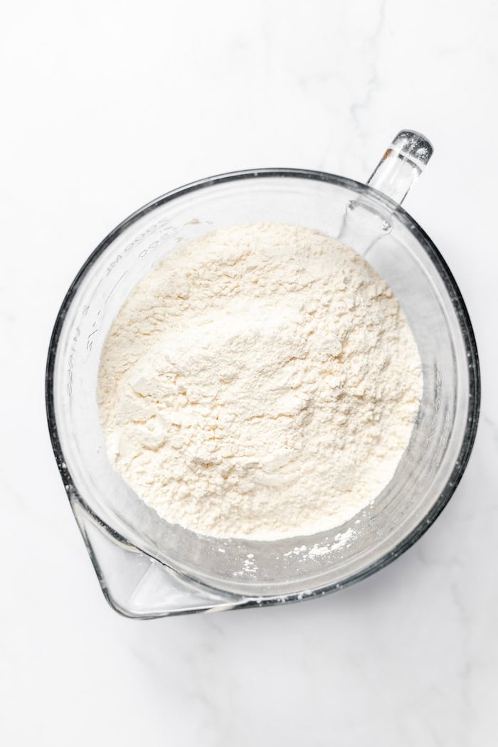 butter cut into flour mixture until fine crumbs form