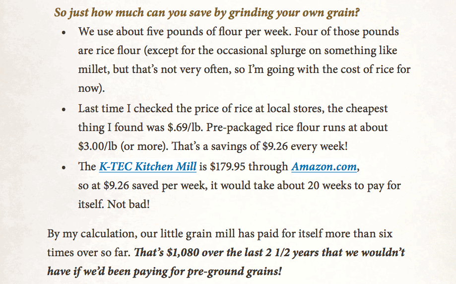 Image shows a page from the "Affordable Gluten-Free Living" book