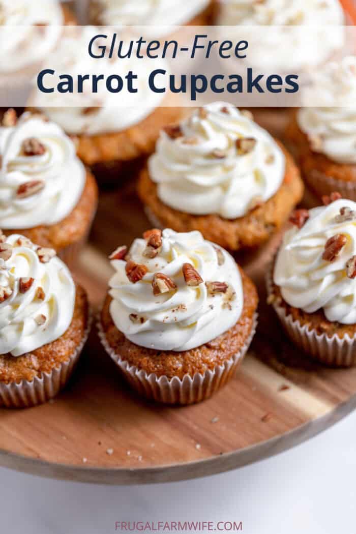 Gluten Free carrot cake cupcakes recipe
