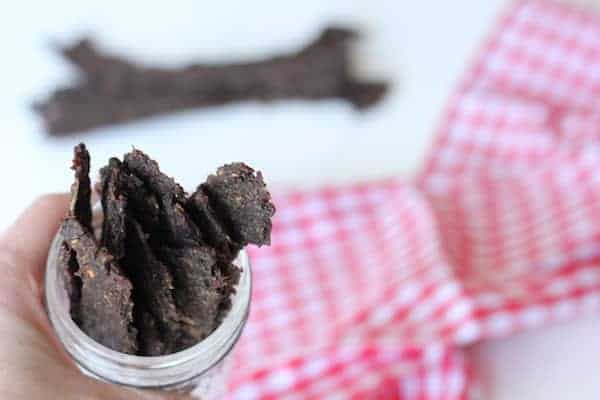 venison jerky in a jar