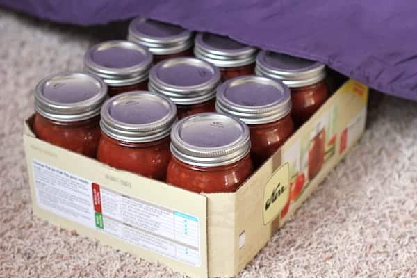 how we store our canned food in such a small house