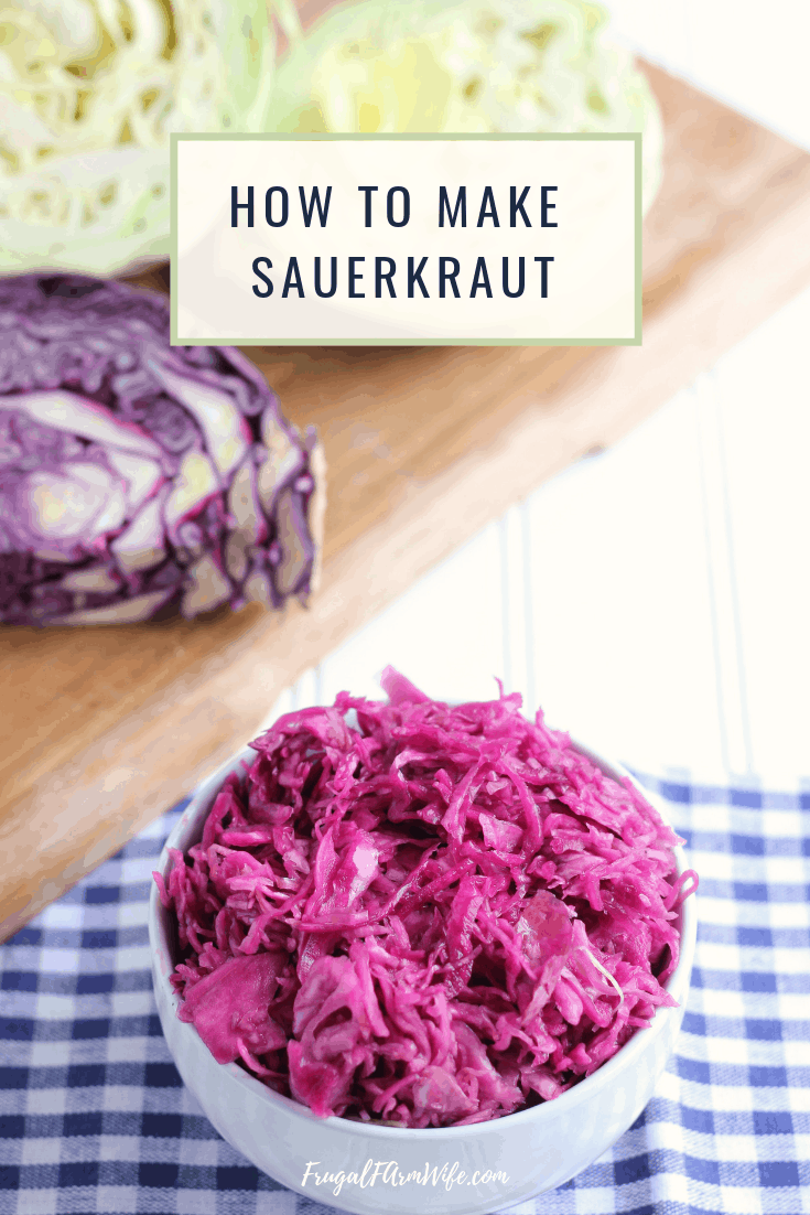 If you haven't tried lacto-fermenting yet, you're missing out! Start with this homemade sauerkraut recipe, and you won't be disappointed!