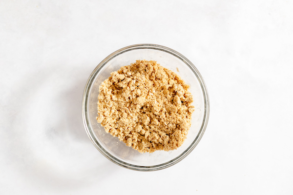 gluten free fruit crisp topping all mixed and ready to use.