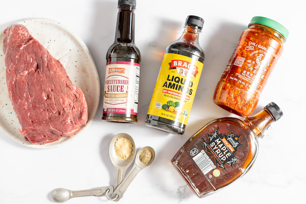 ingredients for making spicy jerky