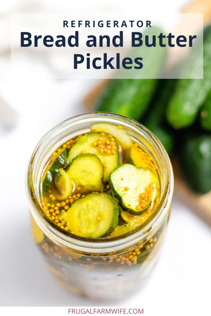 Refrigerator Bread and Butter Pickles Recipe