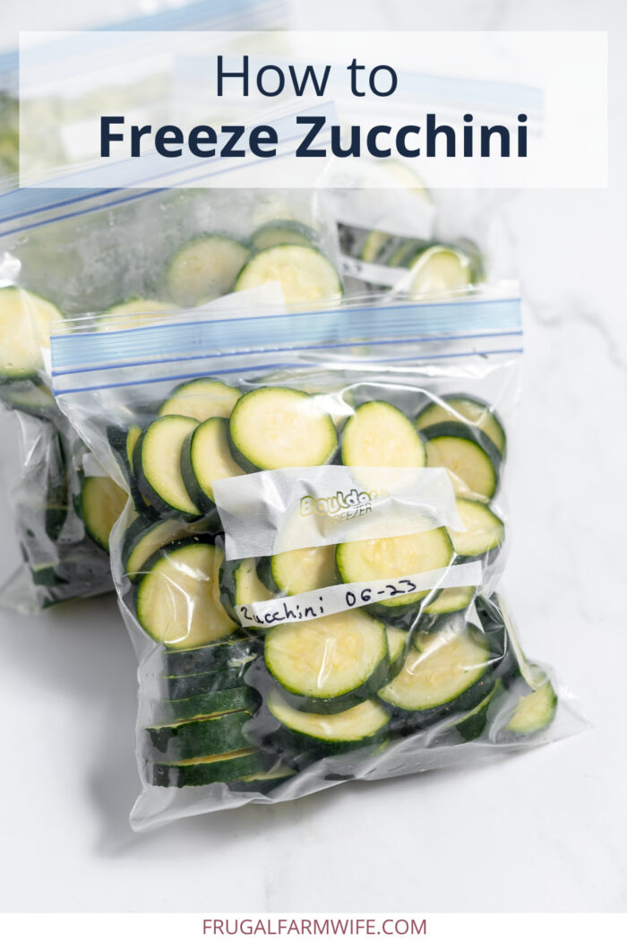 how to freeze zucchini - two ways