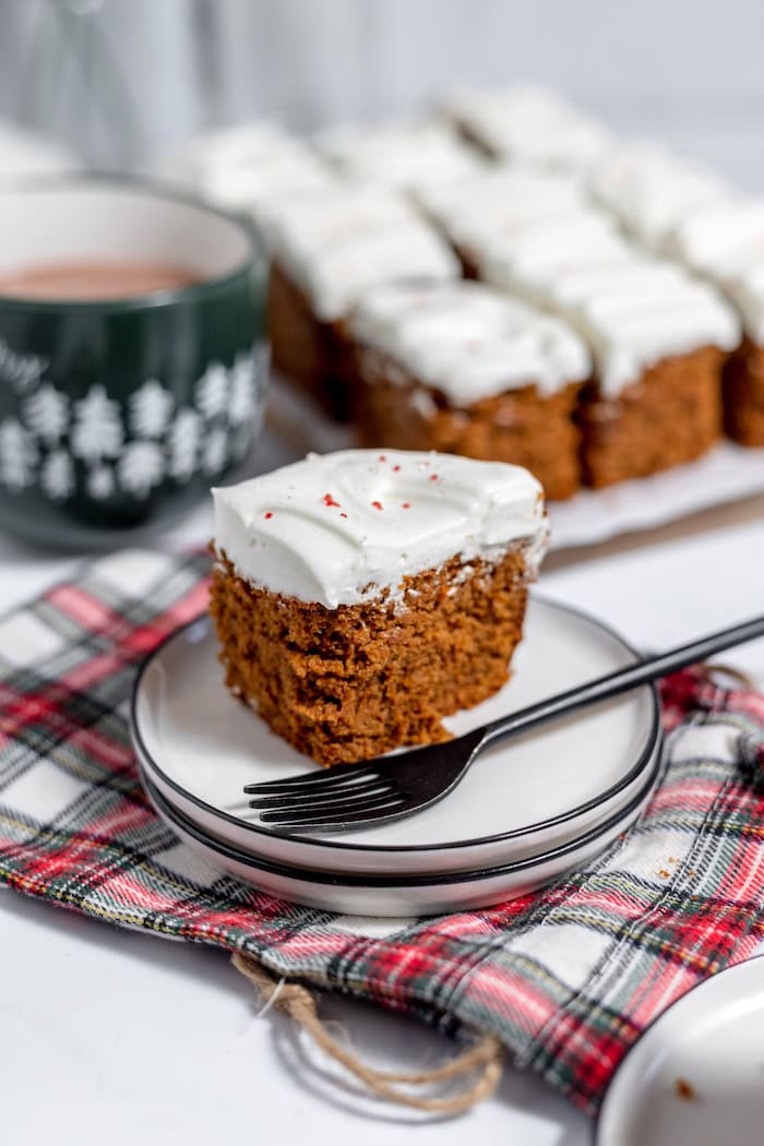 gluten free gingerbread on a plate