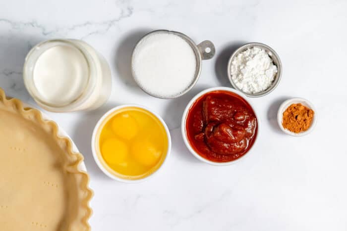 ingredients for apple butter pie