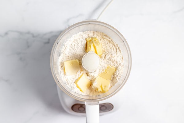 butter and flour in a food processor
