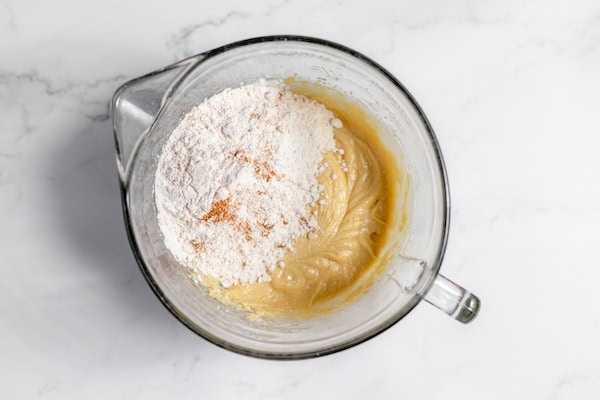 flour in the wet ingredients