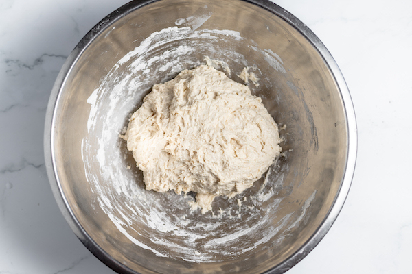 sourdough that is shaggy and undeveloped