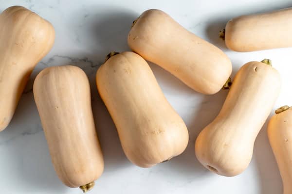butternut squash on a table