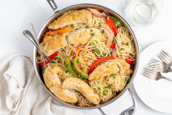 chicken scampi made in one skillet