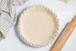 sourdough discard pie crust ready to bake