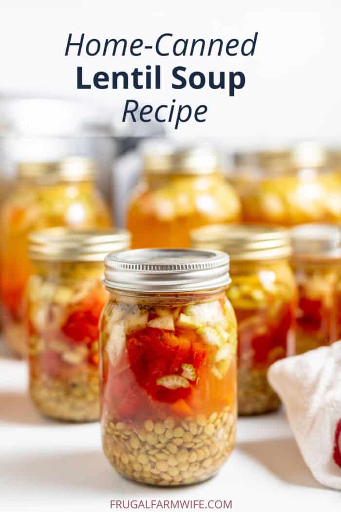 canning lentil soup