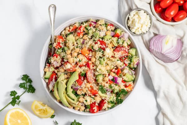 Quinoa Chickpea Salad