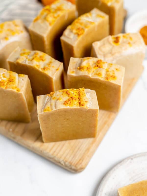 cured turmeric soap bars