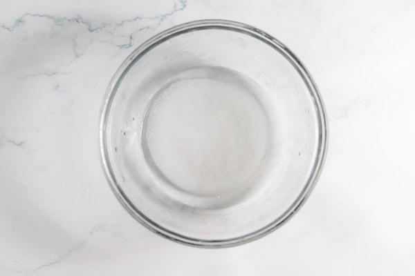 water and lye together in a bowl