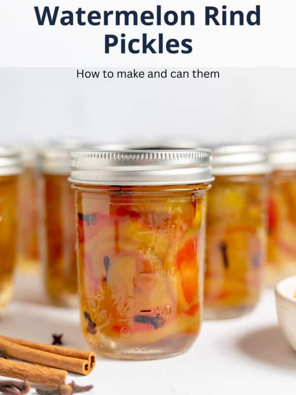 watermelon rind pickles recipe with canning instructions
