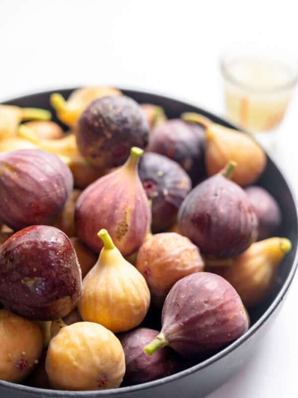 figs in a bowl with backlight