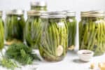 pickled green beans with dill