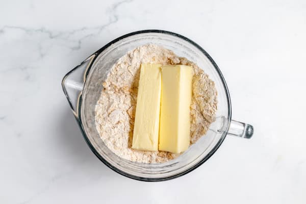 crisp topping ingredients with butter