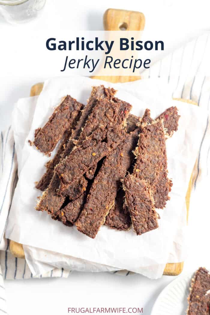 Garlic Bison Jerky Recipe