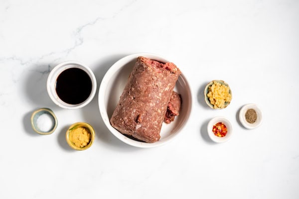 Ingredients for making Bison Jerky