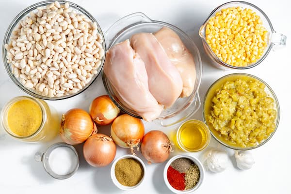 ingredients for chicken chili
