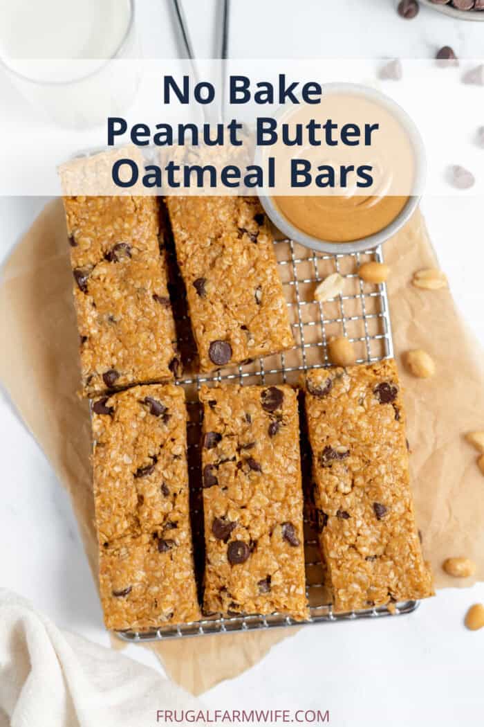 no-bake peanut butter oatmeal bars