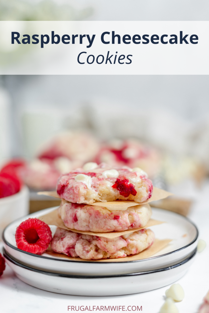raspberry cheesecake cookies