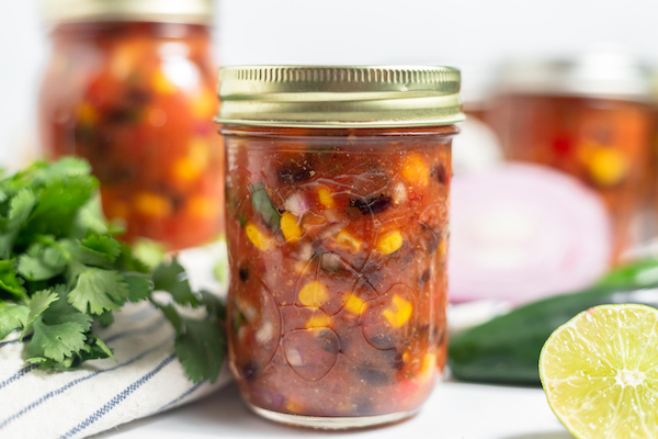 canned black bean and corn salsa